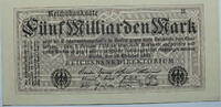 Weimar 5 Milliarden 1923 Rosenberg Nr. 120 d, FZ: B fast kassenfrisch, vz 6,00 EUR  Excl. 14,49 EUR Verzending