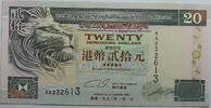Hong Kong 20 $ 1993 kassenfrisch 10,00 EUR  Excl. 14,49 EUR Verzending