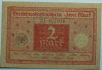 Weimar 2 Mark Rosenberg Nr. 65 b , DRuckfarbe rot, Siegel braun -