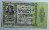 Weimar 50.000.-- Mark Rosenberg Nr. 79 a, Reichsdruck KN: braun -