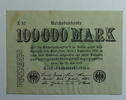 Weimar 100.000.-- Mark Rosenberg Nr. 90 a , WZ: Hakensterne, FZ: E -