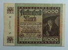 Weimar 5.000,-- Mark Rosenberg Nr. 80 a , WZ: Hakensterne, FZ: N -