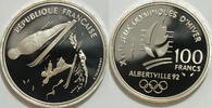 Frankreich 100 Francs Albertiville 92 Skispringen -