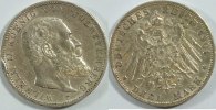 Würtemberg 3 Mark Kursmünze -