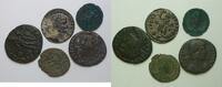 Römisches Kaiserreich Lot Lot über 5 verschiedene undatierte Bronzemünzen unter incl. Augustus -