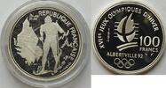 Frankreich 100 Francs Olympische Albertville 1992 Langlauf -