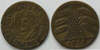 Weimar 5 Rentenpfennig zeitgenössische Fälschung -