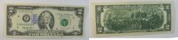 USA 2 $ Serie F mit privatem Nachforschungsstempel -