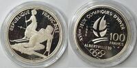 Frankreich 100 Francs Olympische Albertville 1992 Abfahrtslauf -