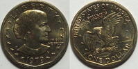 USA 1 $ Susan B. Anthony Typ A ( hoch stehende 9 bei 19 ) -