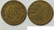 Weimar 10 Pf Kursmünze -
