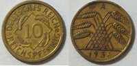 Weimar 10 Pf Kursmünze -