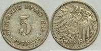 Kaiserreich 5 Pf 1912 J ss 1,00 EUR  plus 8,99 EUR verzending