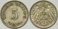 Kaiserreich 5 Pf 1914 F ss 1,00 EUR  plus 8,99 EUR verzending