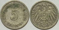 Kaiserreich 5 Pf 1906 F ss 1,00 EUR  plus 8,99 EUR verzending