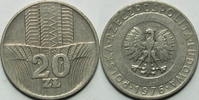 Polen 20 Zloty 1976 ss 2,50 EUR  plus 8,99 EUR verzending