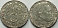 3. Reich 5 RM 1936 F ss-vz 22,50 EUR  plus 14,49 EUR verzending