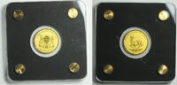 Rep. Tschad 3000 Francs Springbock 1/500 Unze .999 Feingold -