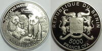 Benin 5000 Francs / 5 Oz Giant Panda / Black Premium Collection -