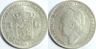 Niederlande 1 Gulden 1943 vz - st 17,00 EUR  plus 14,49 EUR verzending