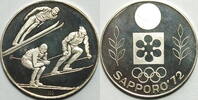 Japan Silbermedallie Olympiade Winterspiele Sapporo 1972 , Silber 15 Gramm -