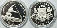 Lettland 10 Latu Olympia 1996 Atlanta Kanurennen -