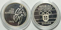 Portugal 200 Escudos Olympische Barcelona 1992 Laufen -
