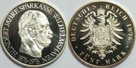 5 Mark 1876 / 1976 NP Deutschland 100 Jahre Sparkasse Wilhelmshaven PP in Box mit Beschreibung u. Zertifikat
