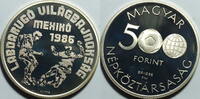 Ungarn 500 Forint Fußball WM 1986 Mexico -