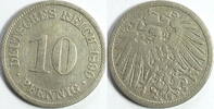 Kaiserreich Deutsches Reich 10 Pfennig 1890 A ss 1,00 EUR  plus 8,99 EUR verzending