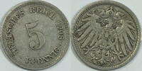 Kaiserreich 5 Pfennig 1908 A ss 1,00 EUR  plus 8,99 EUR verzending
