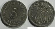 Kaiserreich 5 Pfennig 1910 A ss 1,00 EUR  plus 8,99 EUR verzending