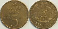 DDR 5 Mark 20 Jahre DDR -
