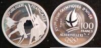 Frankreich 100 Francs Olympische Albertville 1992 Skiakrobatik -