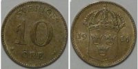 Schweden 10 Oere Kursmünze -