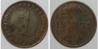Weimar 1 PF 1931 A ss 1,00 EUR  plus 8,99 EUR verzending