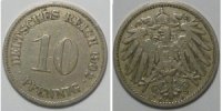 Kaiserreich Deutsches Reich 10 Pfennig 1902 A ss 1,00 EUR  plus 8,99 EUR verzending