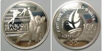 Frankreich 100 Francs Olympische Albertville 1992 Eisschnellauf -
