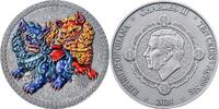 10 сedis Imperial Guardian Lions Oriental Culture Collection 50 g Antique finish Silver Coin 10 Cedis Republic of Ghana 2024