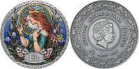 Ghana 5 Cedis Eir Goddesses of Health 50 g Antique finish Silver Coin 5 Cedis Republic of Ghana 2021 -