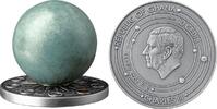 Ghana 10 cedis Uranus Solar System 2 oz Antique finish Silver Coin 10 Cedis Republic of Ghana 2025 -