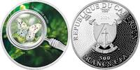 Parnassius Apollo Butterflies Proof Silver Coin 500 Francs CFA Cameroon 2024
