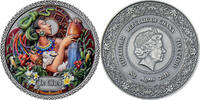 Ghana 5 Cedis Ix Chel Goddesses of Health 50 g Antique finish Silver Coin 5 Cedis Republic of Ghana 2021 -