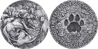 Cameroon 10000 francs The Grand Hunting Circle of Life 1 Kilo Antique finish Silver Coin 10000 Francs CFA Cameroon 2025 -