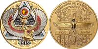 Cameroon Isis Gold Grandeur 5 oz Proof-like Silver Coin 5000 Francs CFA Cameroon 2025 5000 francs 2025 Antique finish