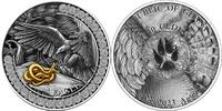 Ghana 10 Cedis Eagle Hunting in the Wild 50 g Antique finish Silver Coin 10 Cedis Republic of Ghana 2023 -