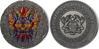 Dragon Mandala Art 1 Kilo Antique finish Silver Coin 1000 Cedis Republic of Ghana 2024