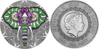 Niue 5 Dollars Elephant Mandala Collection 2 oz Antique finish Silver Coin 5$ Niue 2019 -