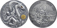 Niue 5 Dollars Shaolin Kung Fu Snake Martial Arts Styles 2 oz Antique finish Silver Coin 5$ Niue 2022 -