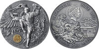 Niue 5 Dollars Shaolin Kung Fu Crane Martial Arts Styles 2 oz Antique finish Silver Coin 5$ Niue 2022 -
